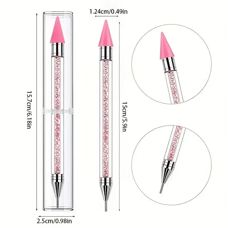 2-Pack: Nail Rhinestone Picker Dotting Tool