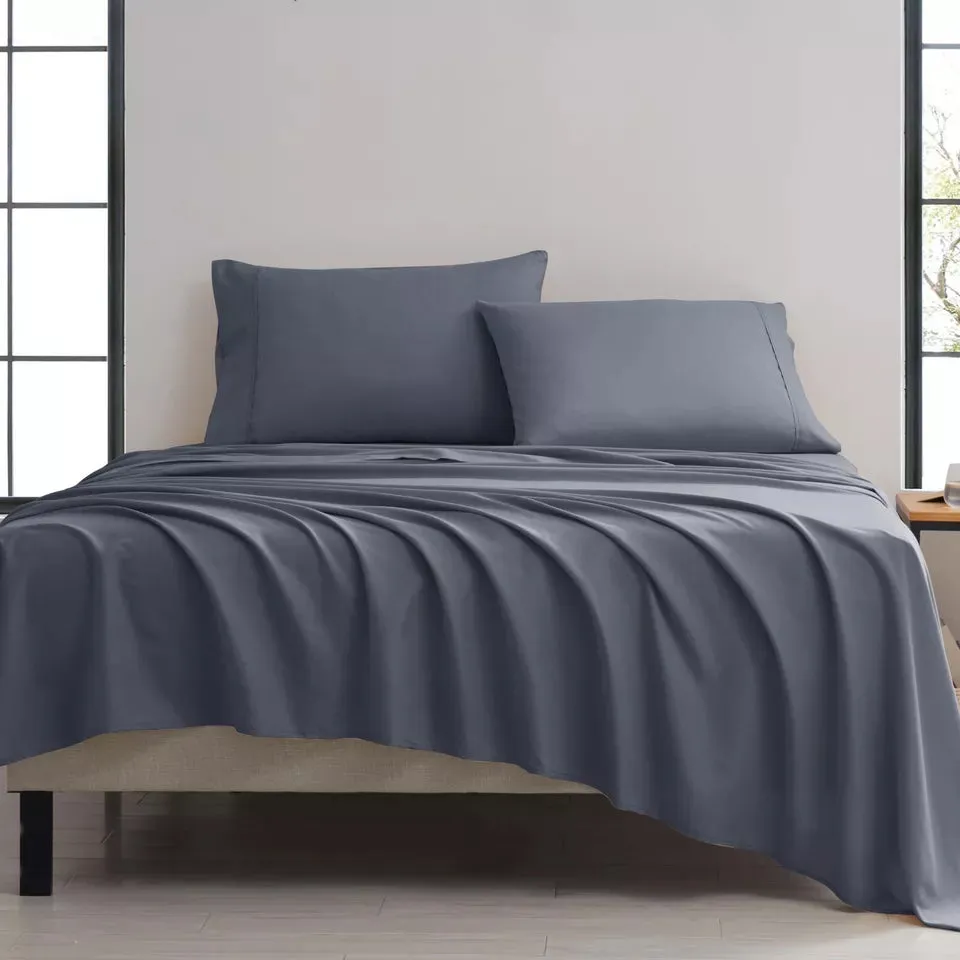 4-Piece: Kathy Ireland Twill Weave Luxury Sheet Set