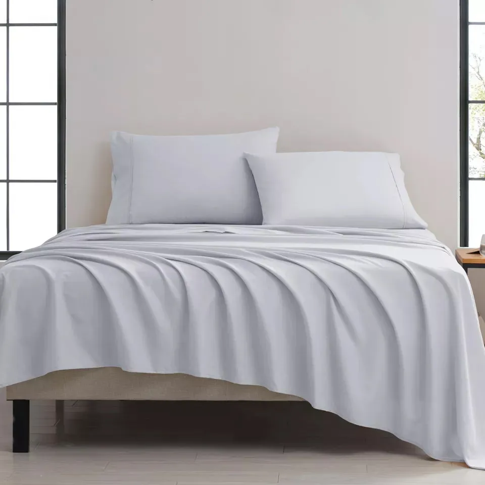 4-Piece: Kathy Ireland Twill Weave Luxury Sheet Set