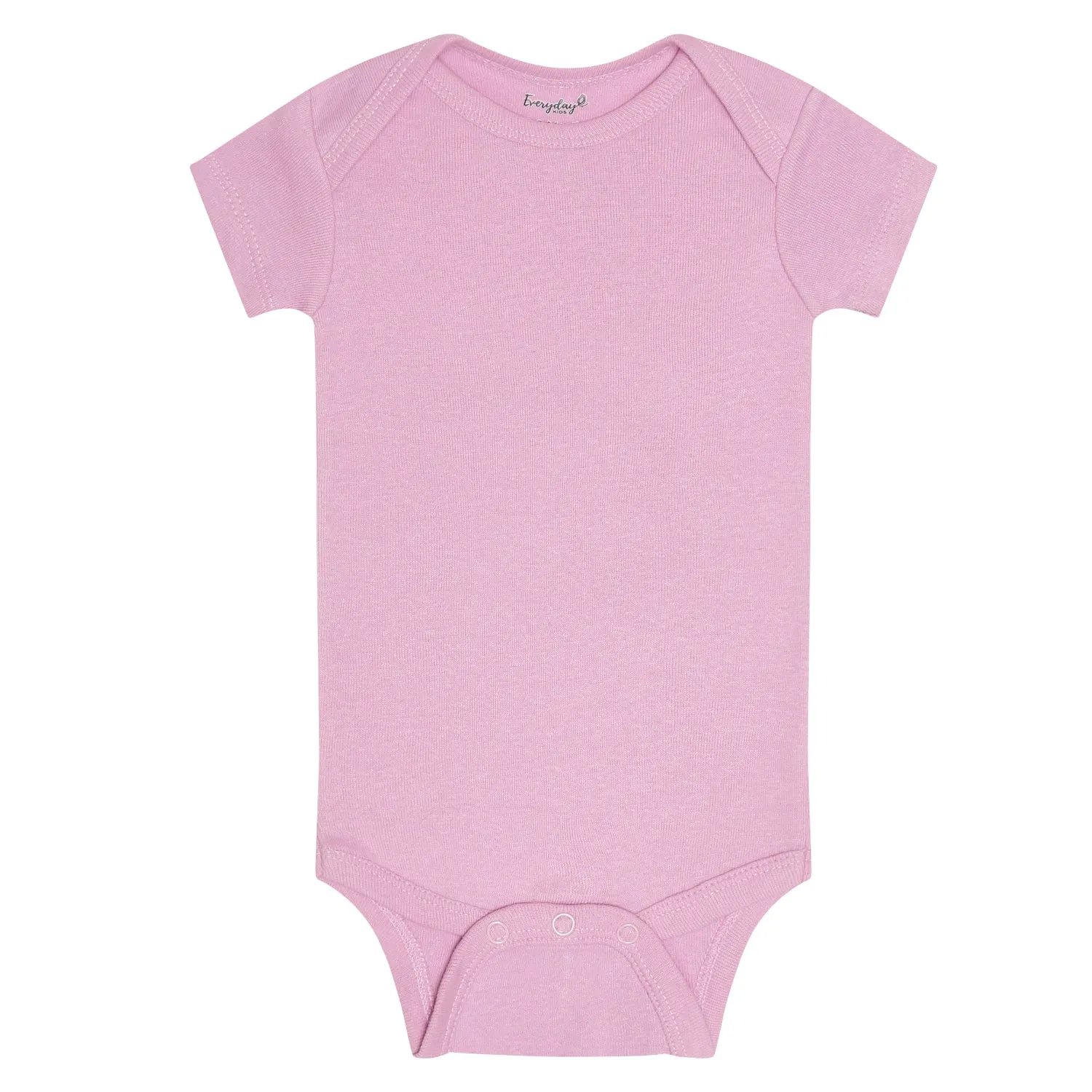 7 Pack Pink Short Sleeve Baby Bodysuits for Girls