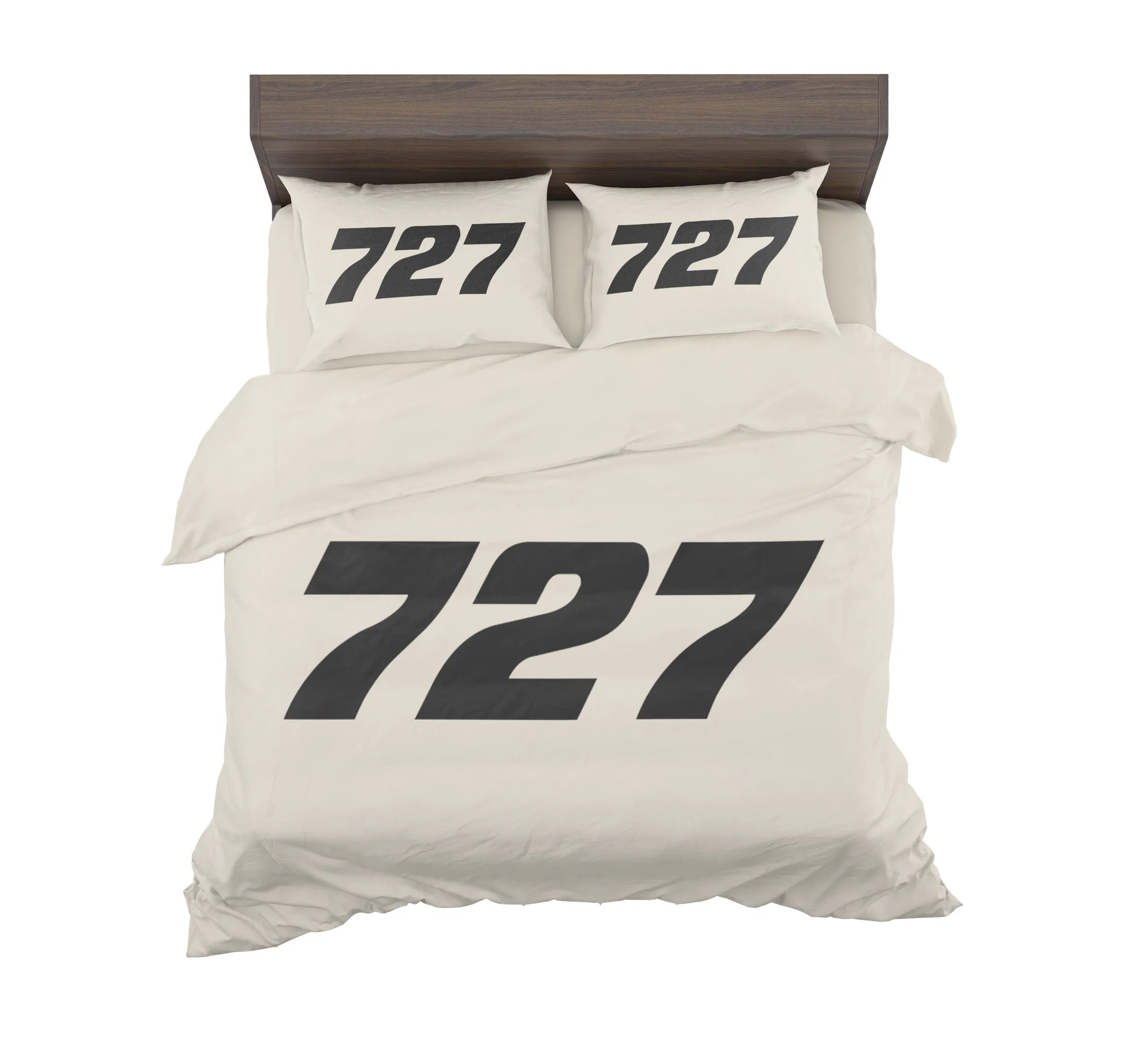 727 Flat Text Designed Bedding Sets