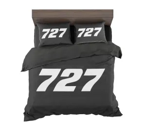 727 Flat Text Designed Bedding Sets