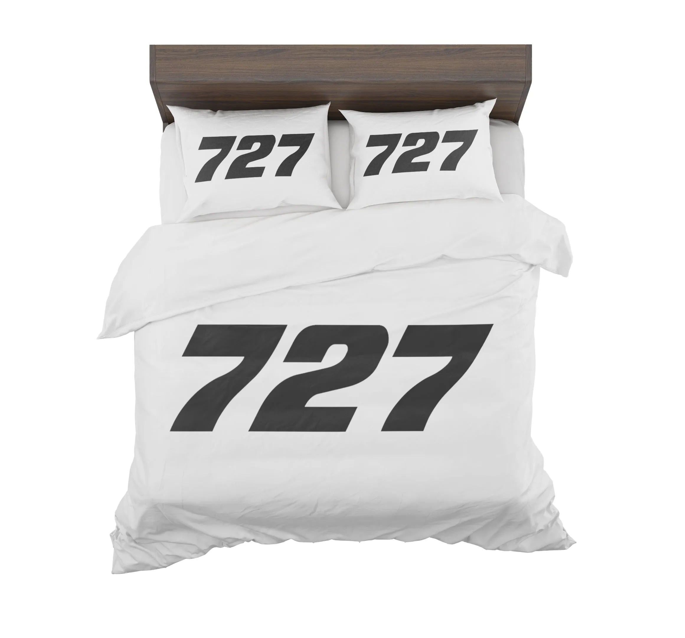 727 Flat Text Designed Bedding Sets