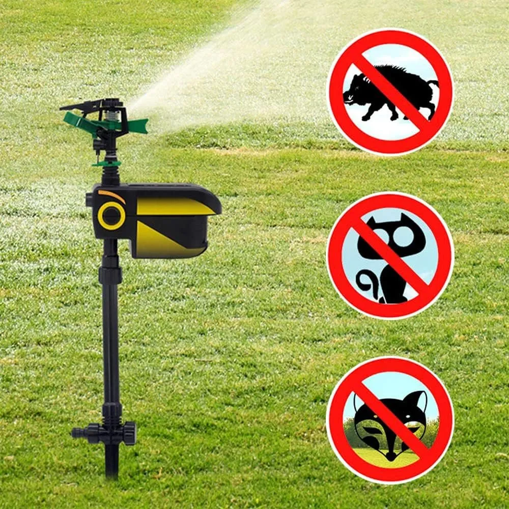 Automatic Motion-Activated Animal Repellent Garden Sprinkler - Animal Sensor Outdoor Lawn Yard Water Sprinkler