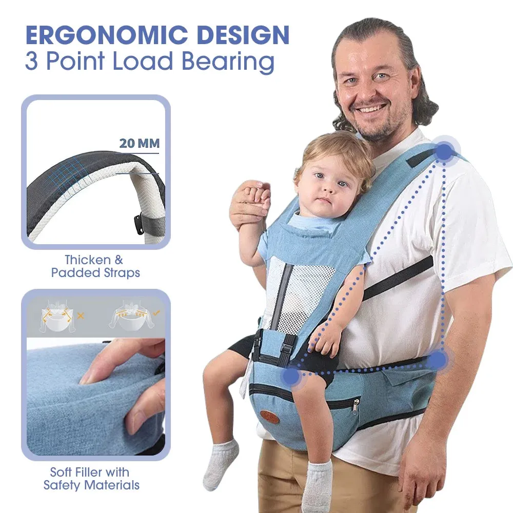 Baby Carrier,  6-In-1 Ergonomic Baby Carrier