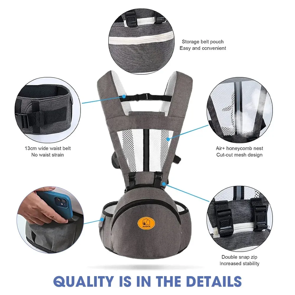 Baby Carrier,  6-In-1 Ergonomic Baby Carrier