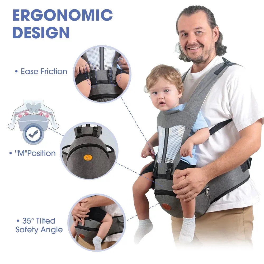 Baby Carrier,  6-In-1 Ergonomic Baby Carrier