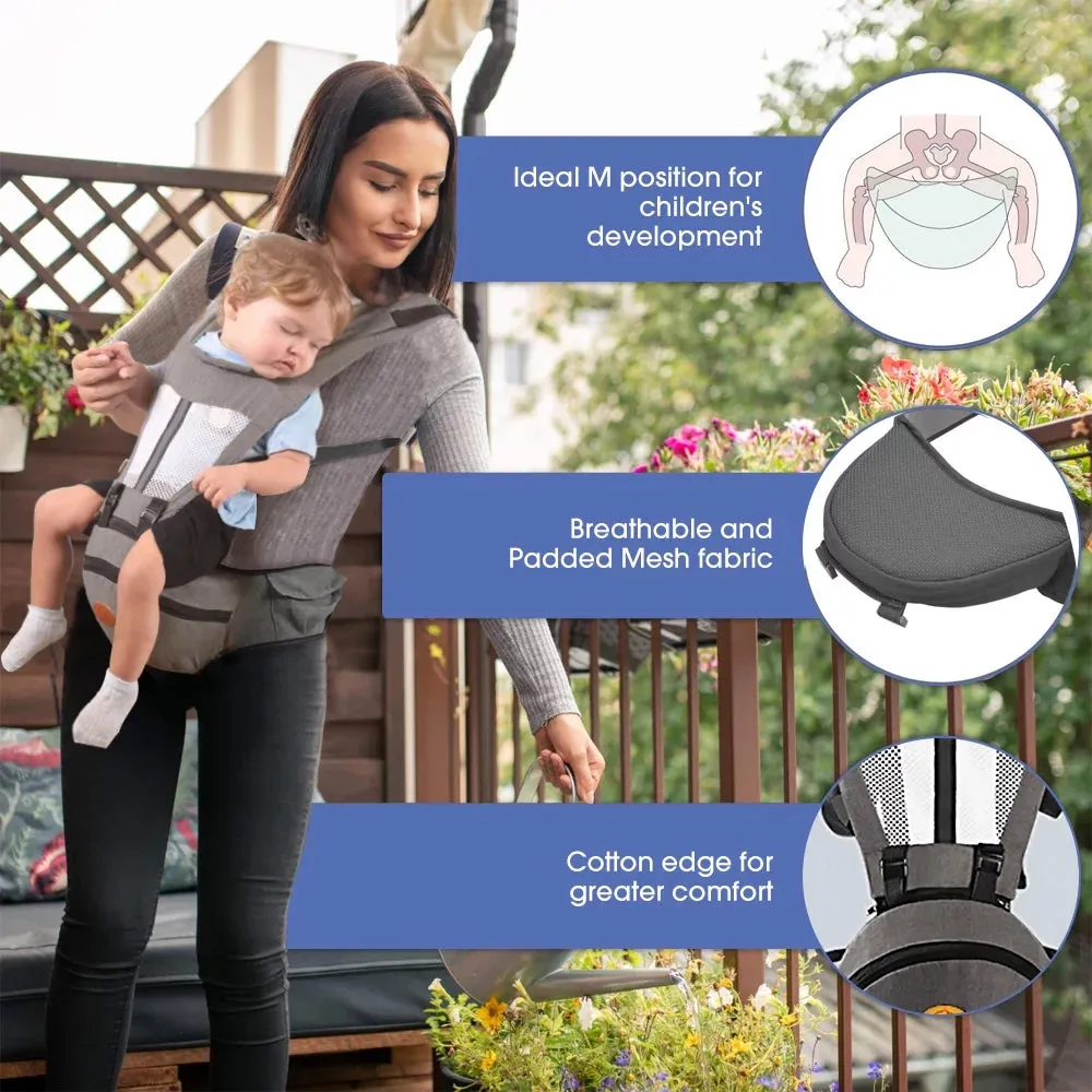 Baby Carrier,  6-In-1 Ergonomic Baby Carrier