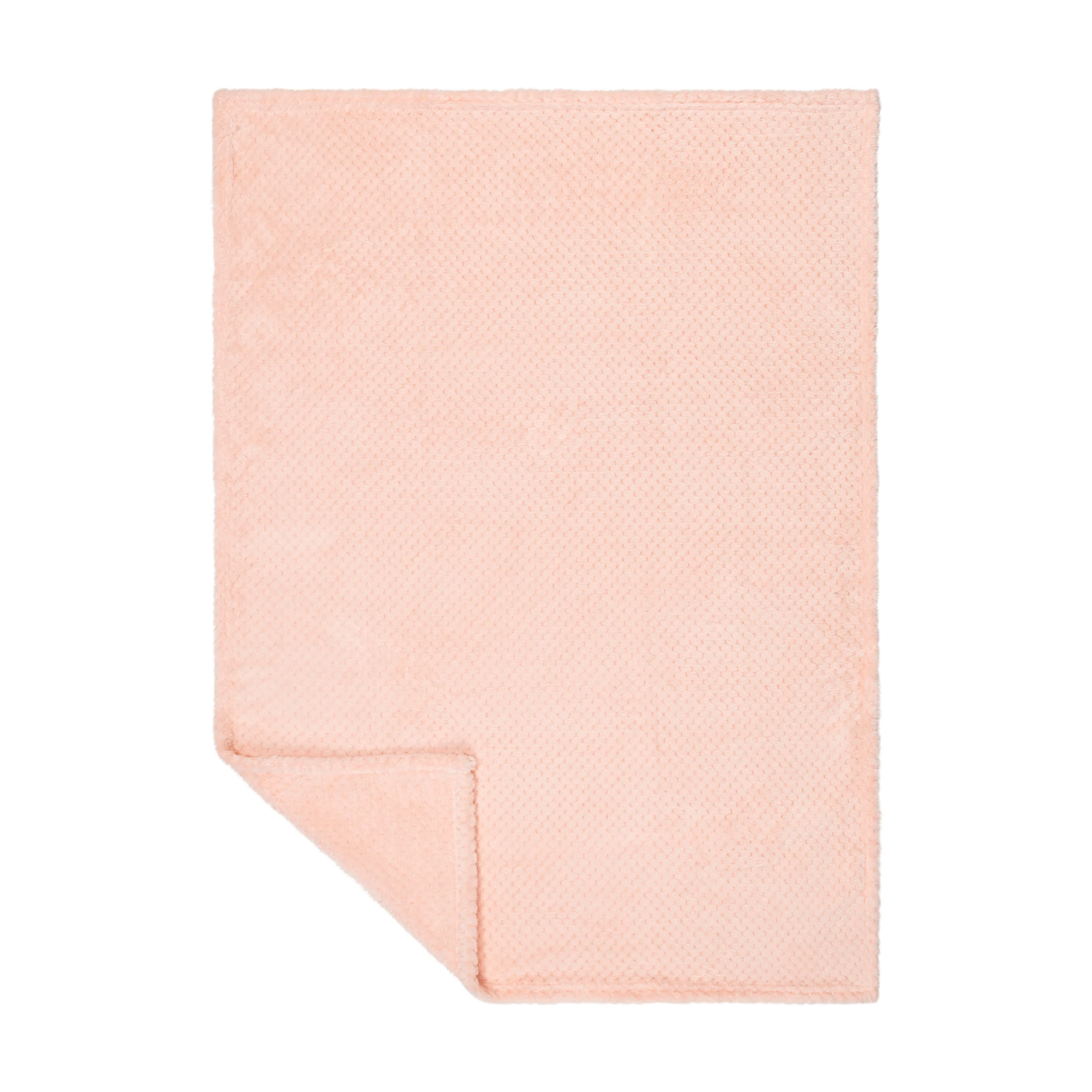 Baby Fleece Blanket - 30" by 40" - Light Pink