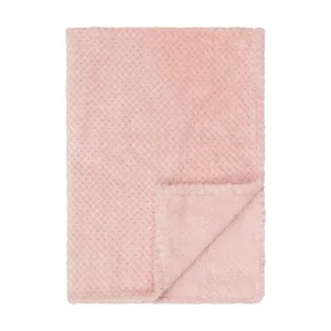 Baby Fleece Blanket - 30" by 40" - Pink