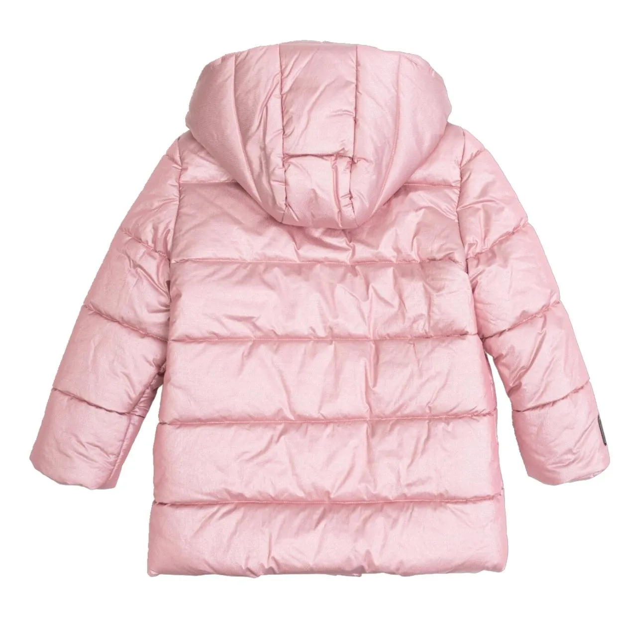 Balmain Baby Quilted Pink Hooded Puffer Jacket