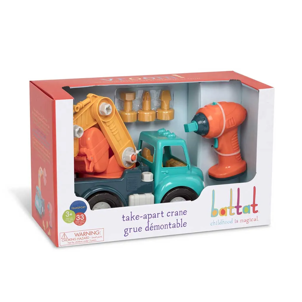 Battat Take-Apart Crane - Construction Toys for Kids