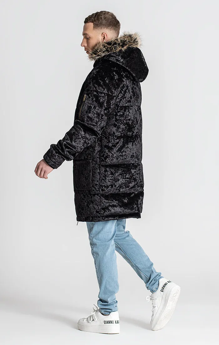 Black Houston Velvet Coat