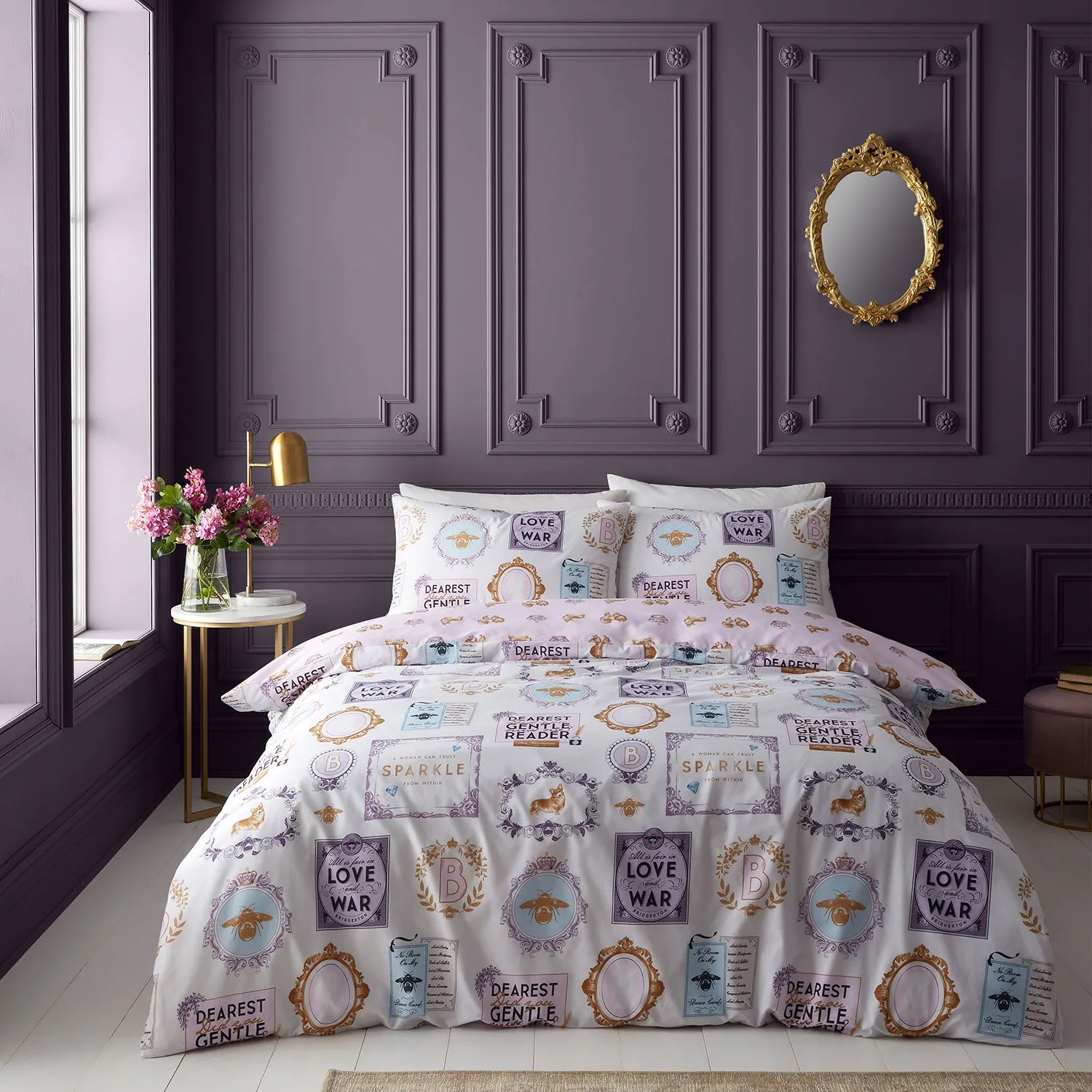 Bridgerton By Catherine Lansfield Dearest Dreamer Duvet Set