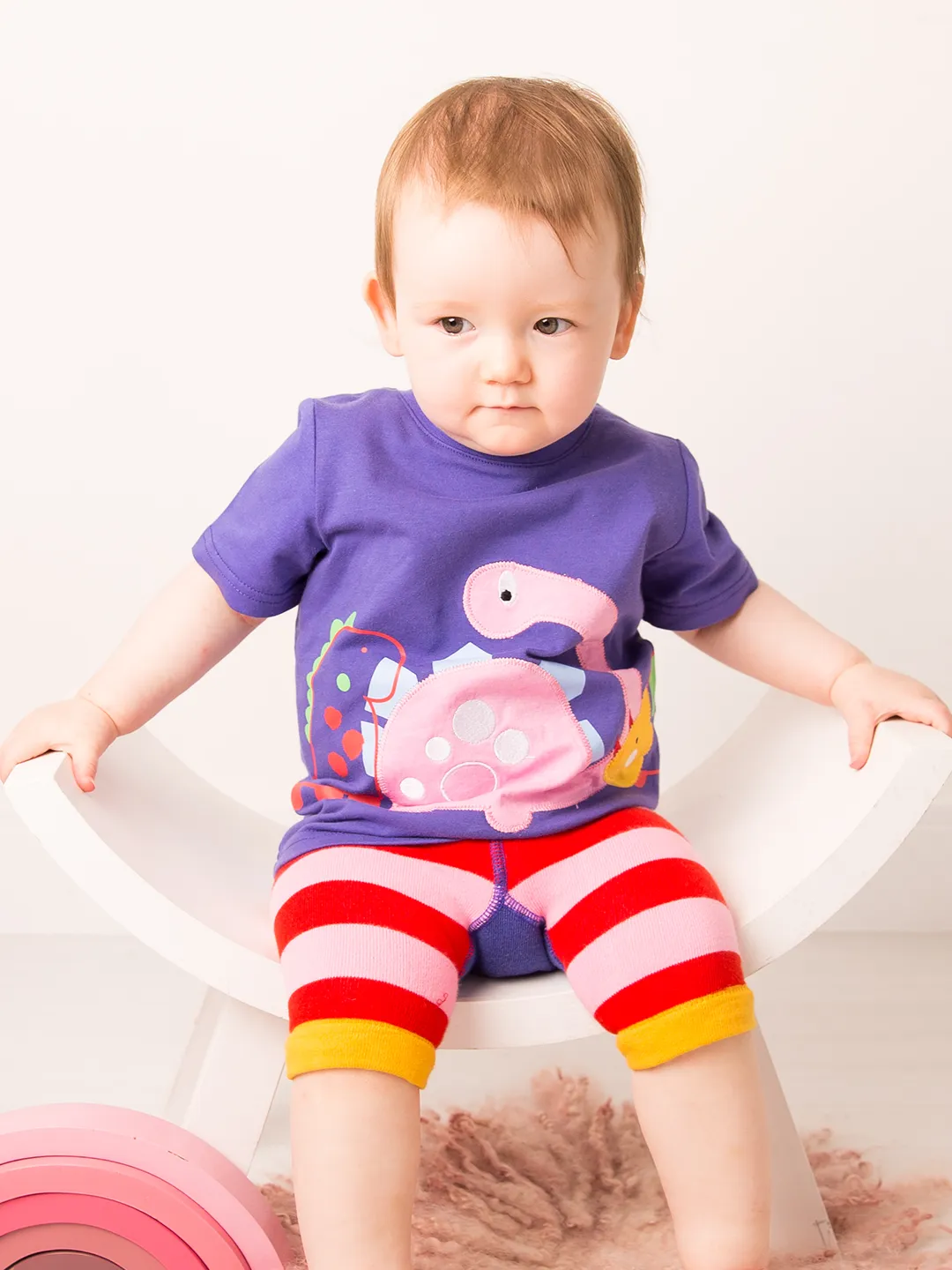 Bright Dino Tee 0-6 Months