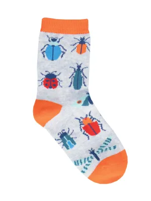 Buggin' Out Kid's Socks Blue Heather (4-7 Years)