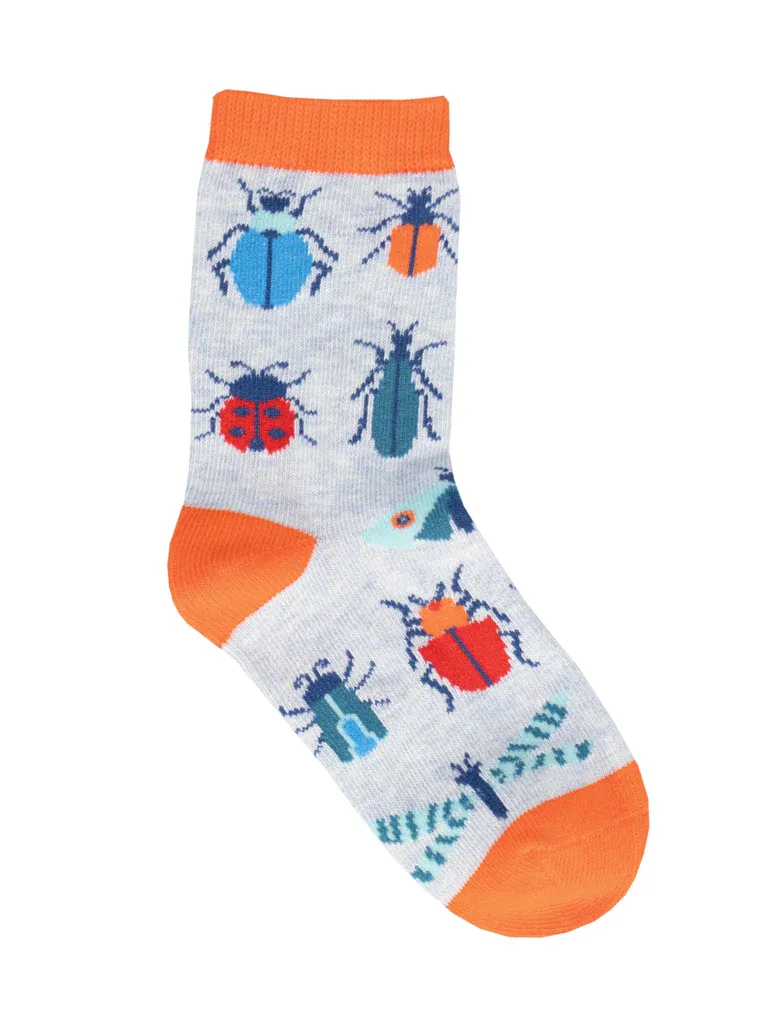 Buggin' Out Kid's Socks Blue Heather (4-7 Years)