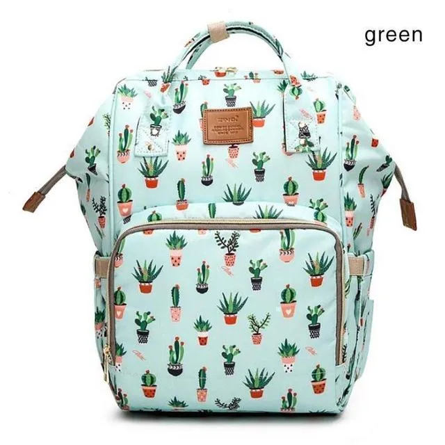 Cactus Animal Diaper Bag