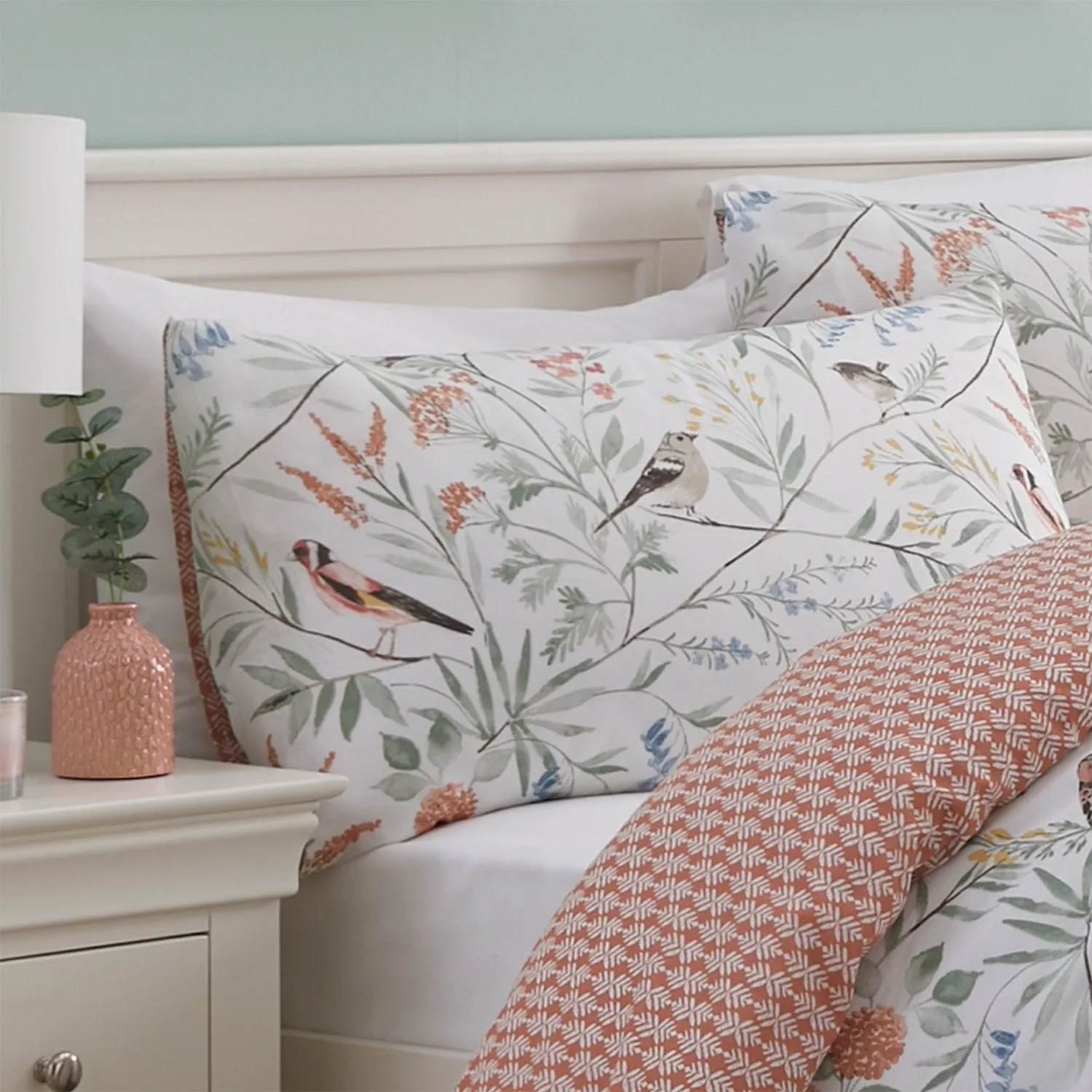 Caraway Terracotta Floral Duvet Set