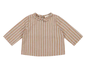 CARROT BABY SHIRT-Beige Stripe