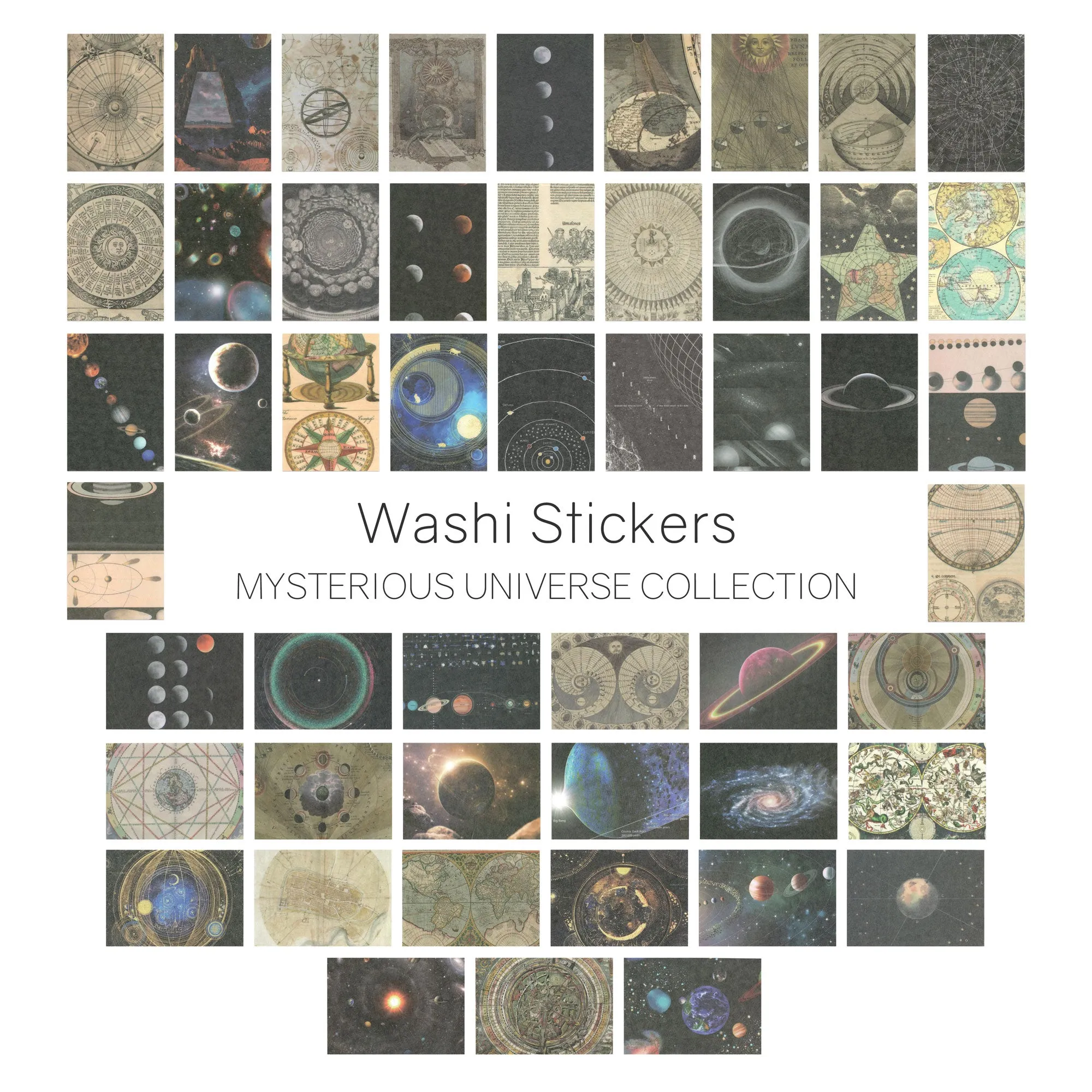 Celestial Mini Washi Sticker Books