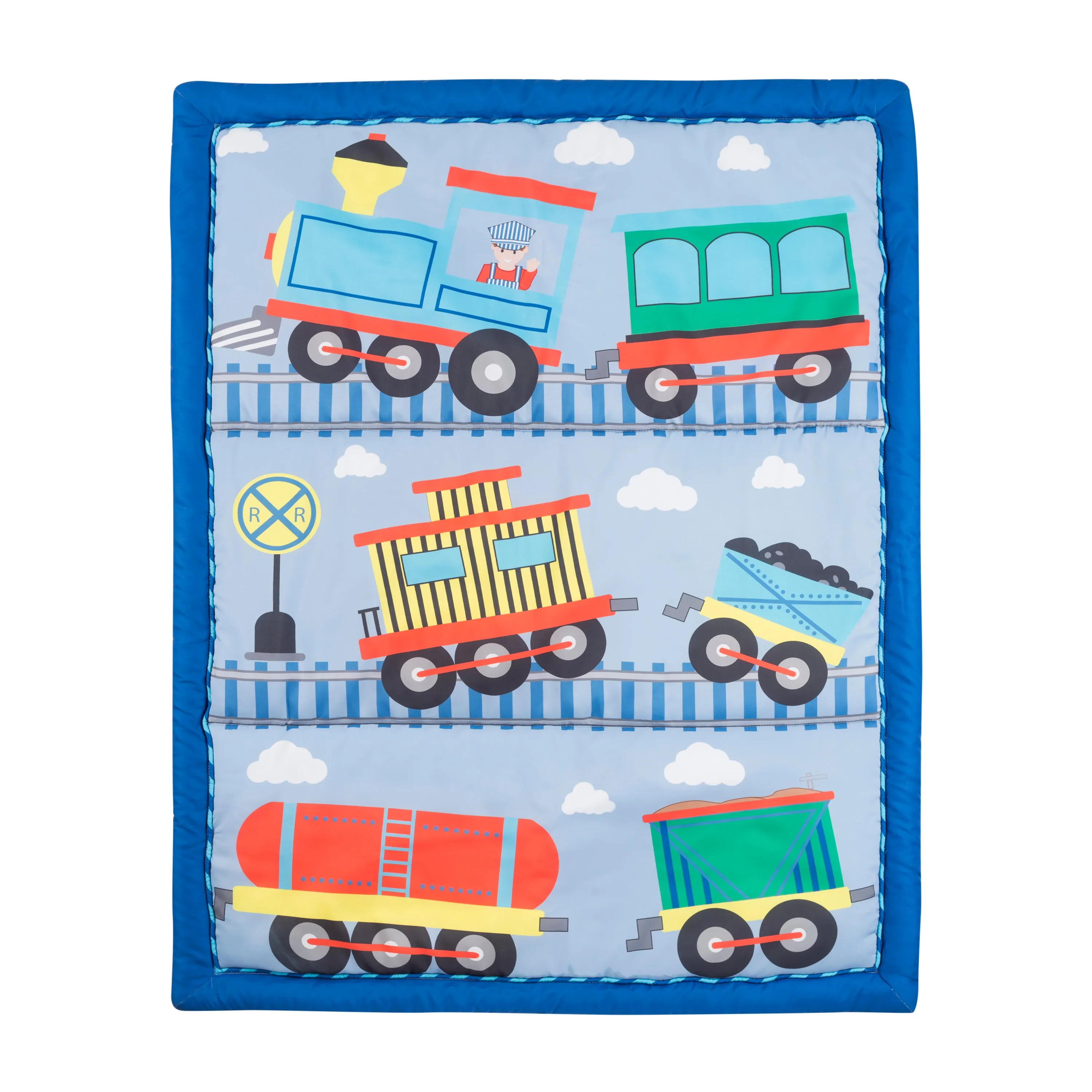 Choo Choo Train 4-Piece Crib Bedding Set