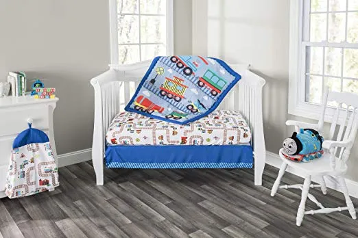 Choo Choo Train 4-Piece Crib Bedding Set