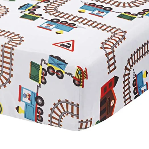 Choo Choo Train 4-Piece Crib Bedding Set