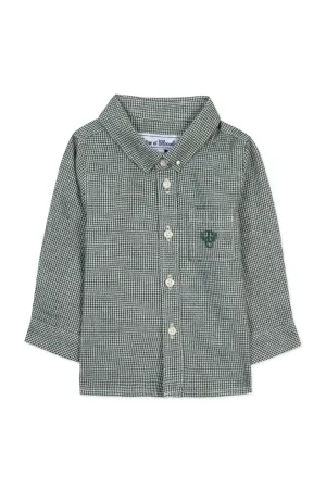 English Green Collar Baby Shirt