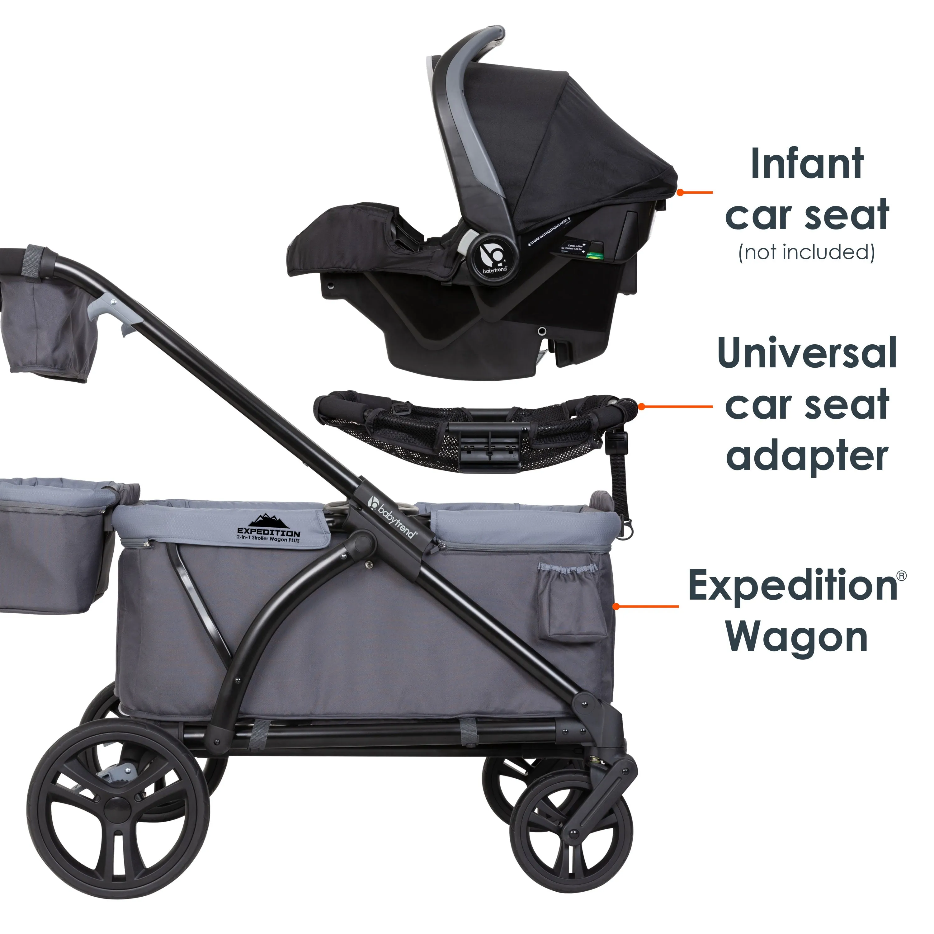 Expedition® 2-in-1 Stroller Wagon PLUS