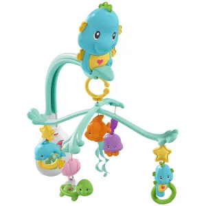 Fisher Price 3-in-1 Soothe and Play Seahorse Mobile, Baby Cot Mobile with Music and Sounds