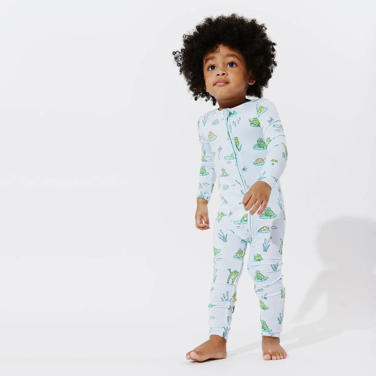 Frogs Bamboo Convertible Footie