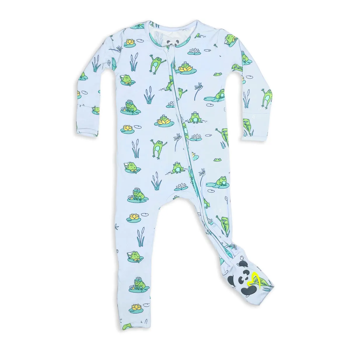 Frogs Bamboo Convertible Footie