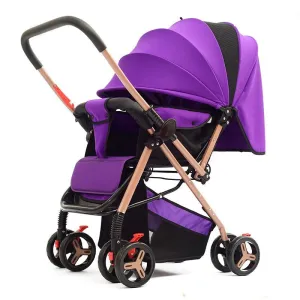 High Quality Baby Stroller High Landscape Folding Baby Trolley Portable Width Sleeping Basket Baby Car for Newborn Pram carrinho