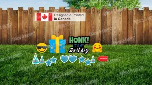 HONK! It's my Birthday Signs Package – Birthday Sign 22" Tall   Decors (Total 14 pcs)|Yard Sign Outdoor Lawn Decorations