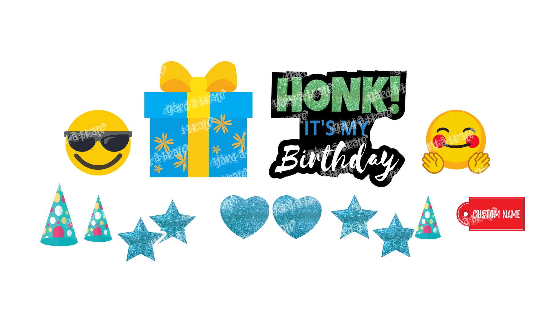 HONK! It's my Birthday Signs Package – Birthday Sign 22" Tall   Decors (Total 14 pcs)|Yard Sign Outdoor Lawn Decorations