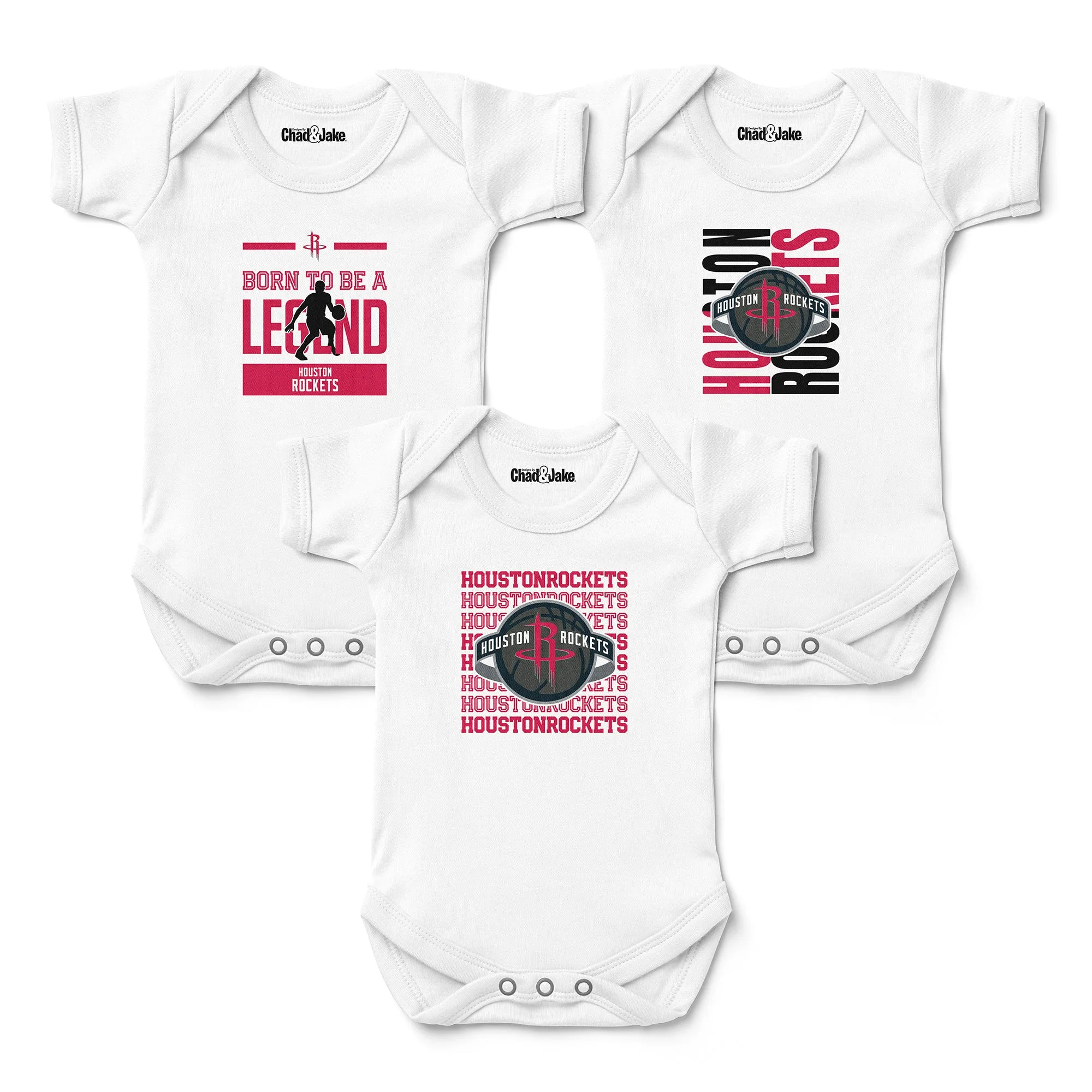 Houston Rockets 3-Pack Bodysuits