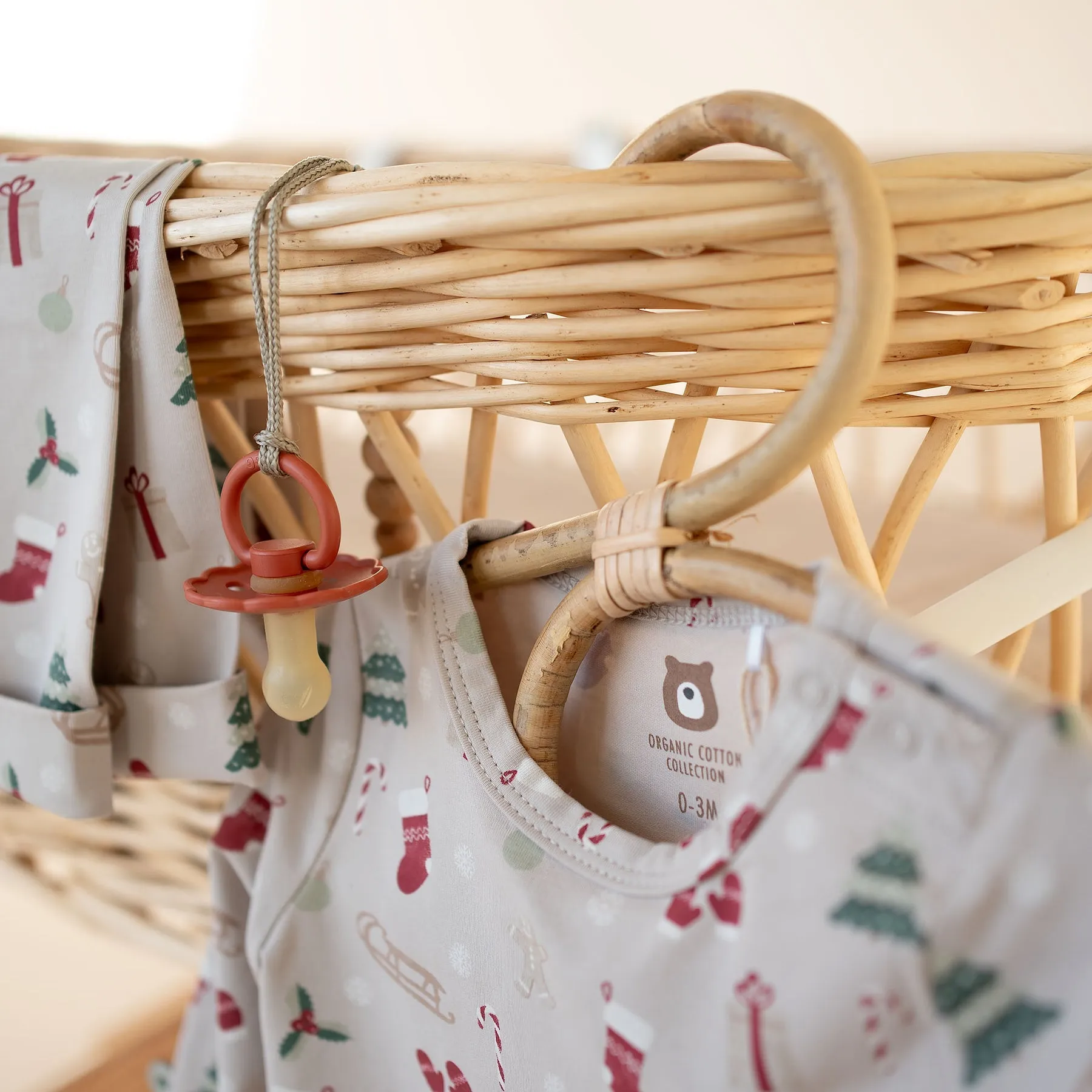 JBØRN Organic Cotton Baby Christmas Pyjama | 0-3 Months