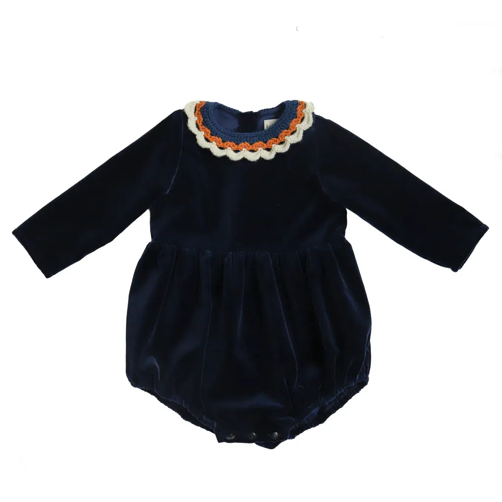 KALINKA.CORDELIA ROMPER-Navy Blue