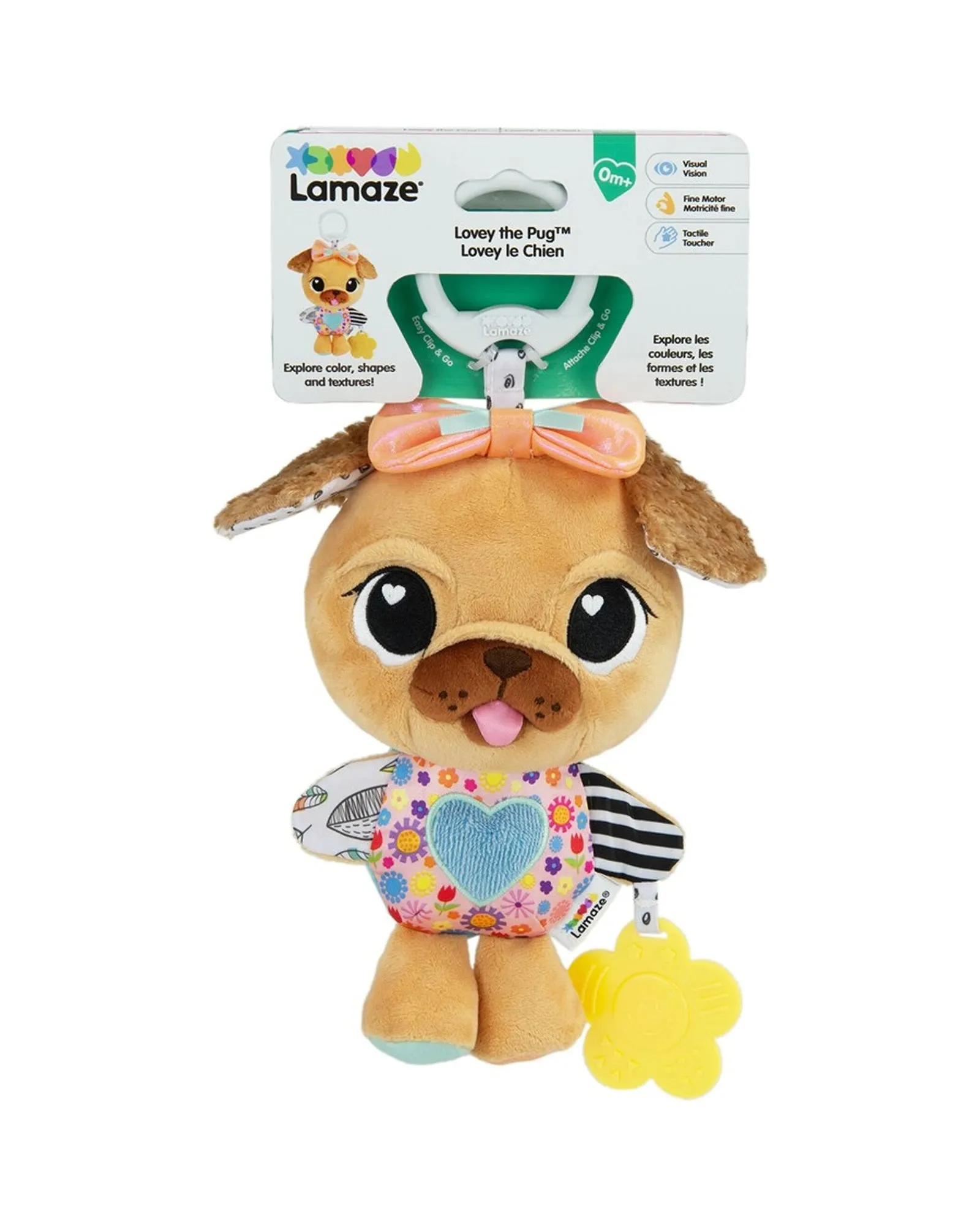 Lamaze Lovely the Pug Clip & Go Plush