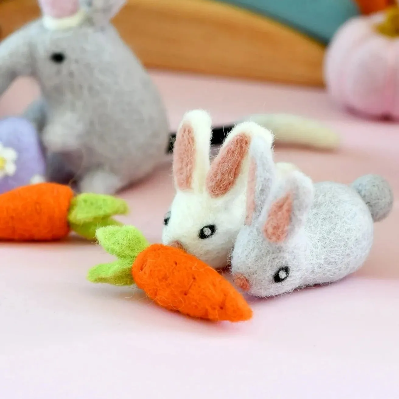 Little Felt Carrots