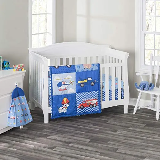 Little Rescuer 4-Piece Crib Bedding Set