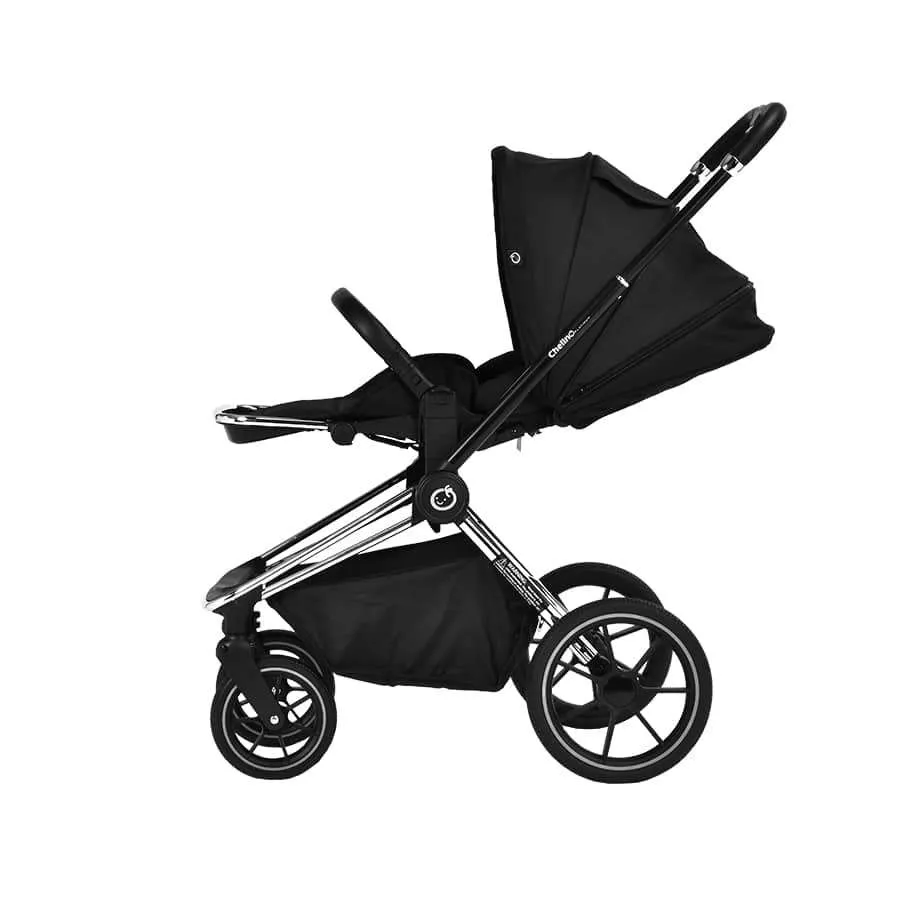 Maverick stroller Chrome Black