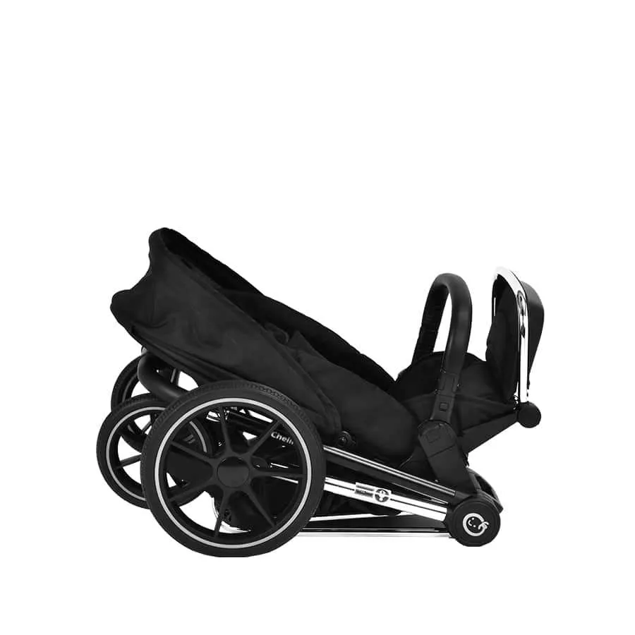 Maverick stroller Chrome Black