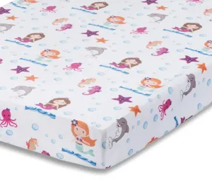 Mermaid Adventures Fitted Crib Sheet