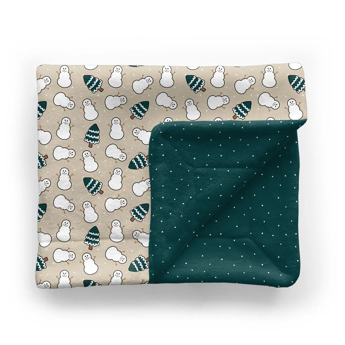 Minky Stroller Blanket | Evergreen Frost