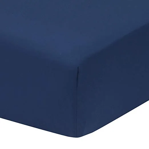 Navy Fitted Crib Sheet