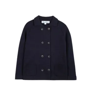 Navy Knit Jacket