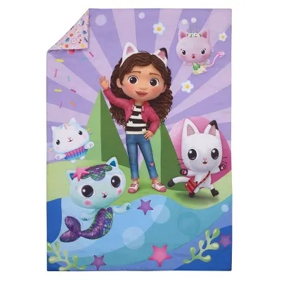 New - 4pc Gabby's Dollhouse 'A-Meow-Zing' Toddler Bed Set