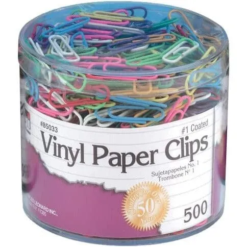 Paper Clips (Coated - Assorted Colors)